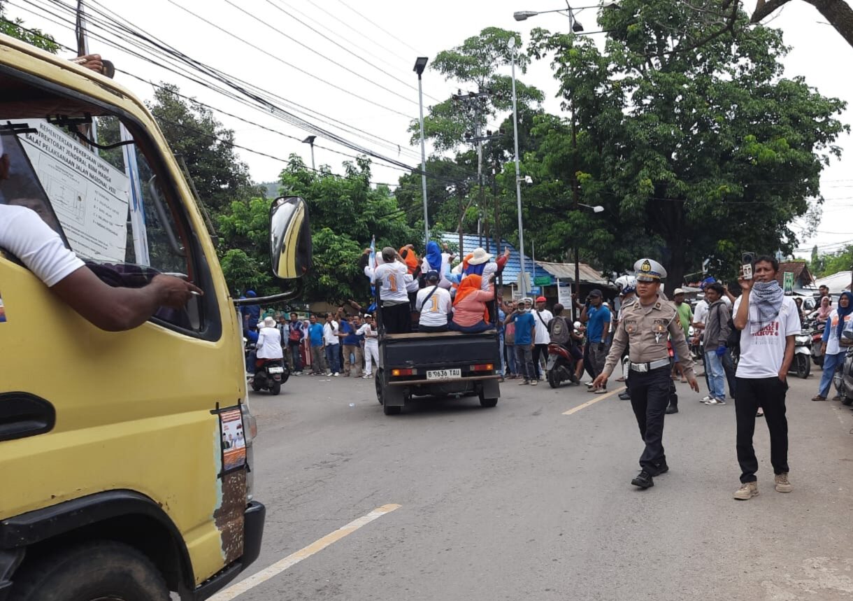 Polres Bima Kota atur lalu lintas saat kampanye Pilkada untuk cegah kemacetan