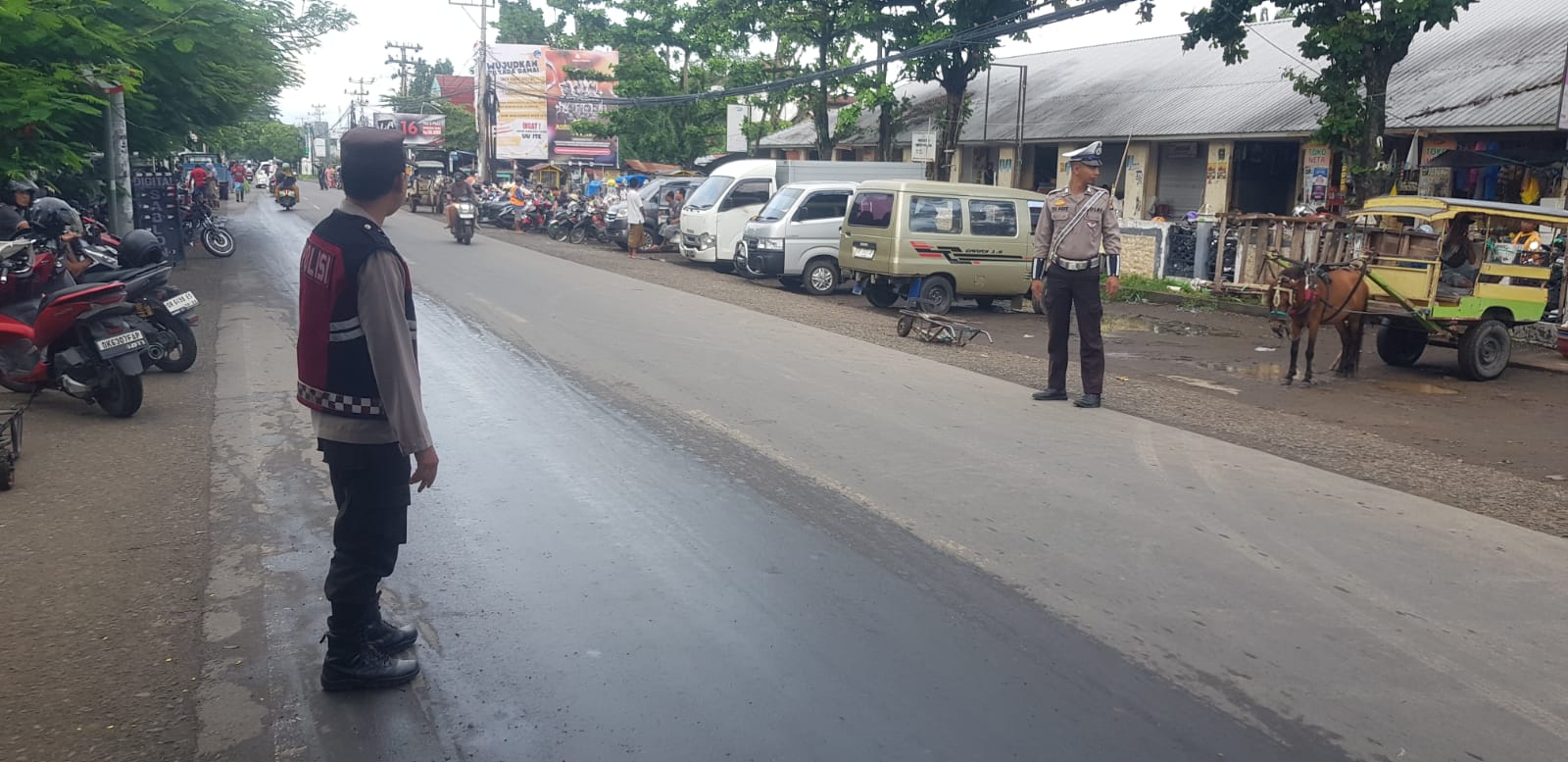 Polsek Tanjung Laksanakan Rawan Pagi, Ciptakan Lalu Lintas Lancar dan Tertib