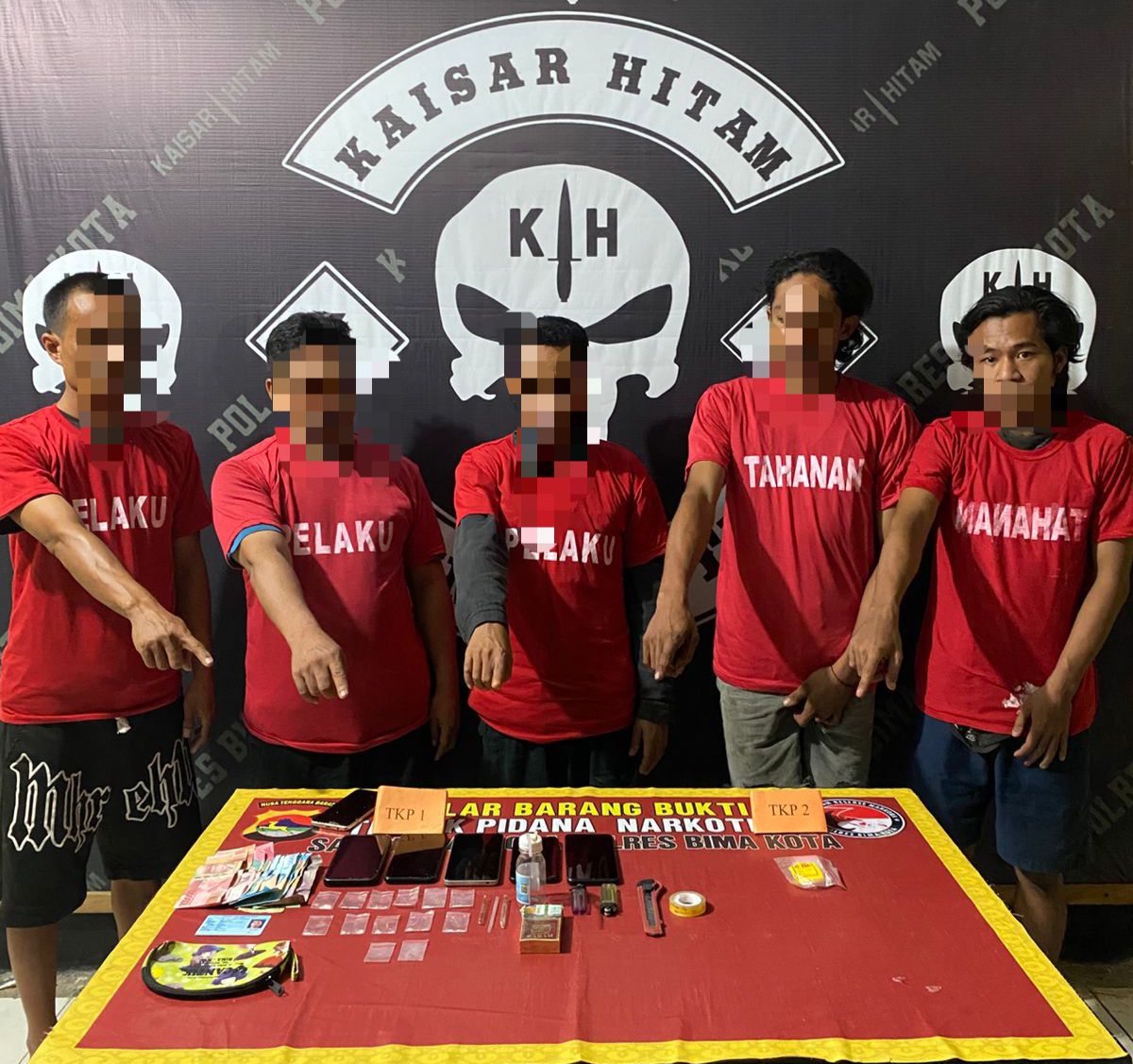 Operasi Senyap Malam Hari, Tim Kaisar Hitam Gulung Kawanan Kurir Rangkap Pengedar Narkoba