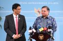 Menteri Keuangan Purbaya dan Menteri Koordinator Bidang Perekonomian Airlangga Hartarto