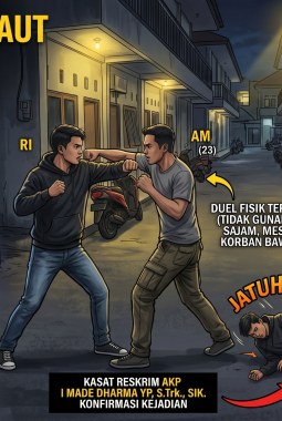 Utang Piutang Berujung Duel Maut, Remaja 19 Tahun Tewas di Kos-kosan Kota Mataram