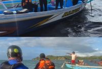 Pencarian nelayan hilang yang dilakukan Kantor SAR Mataram. (SAR Mataram)