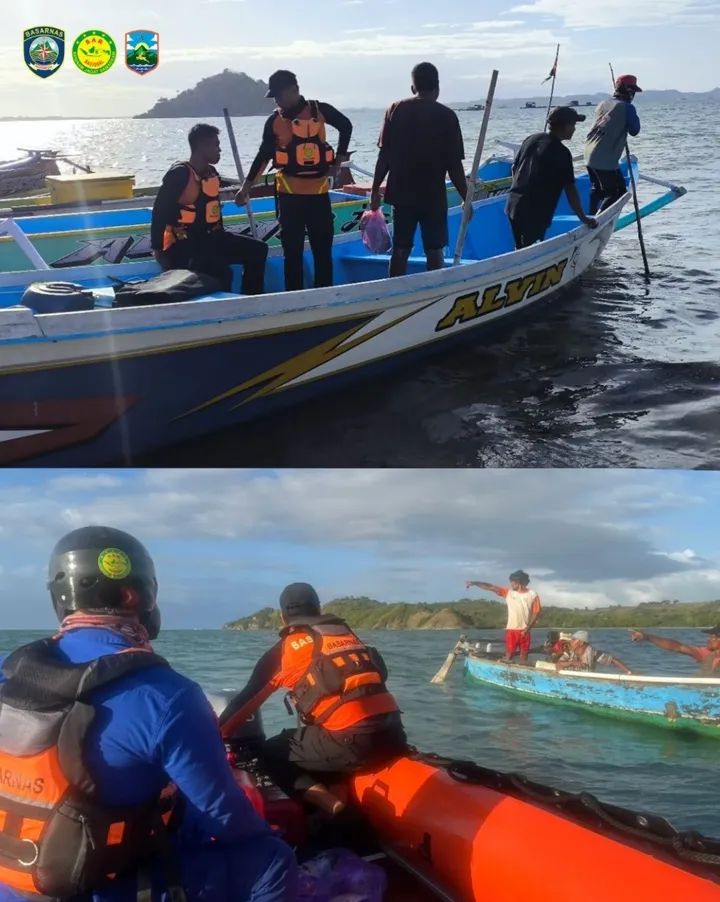 Pencarian nelayan hilang yang dilakukan Kantor SAR Mataram. (SAR Mataram)