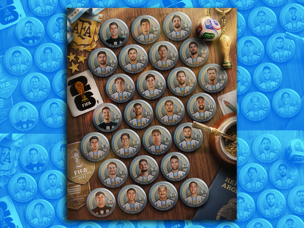 Skuad Timnas Argentina di Piala Dunia 2026. (afa.com)