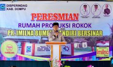 Bupati Dompu Resmikan Rumah Produksi Rokok di Pekat