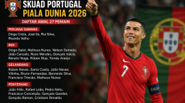 Skuad awal Timnas Portugasl di Piala Dunia 2026. (Ilustrasi AI)