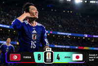 Kemenangan Jepang atas Tunisia di Piala Dunia 2026.