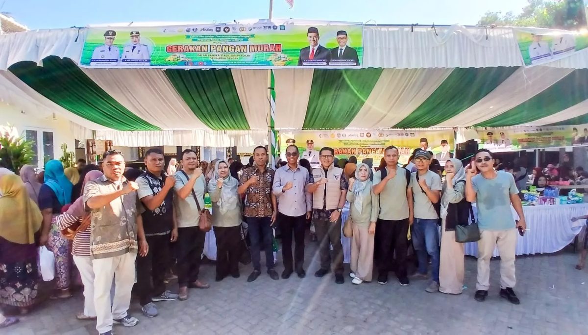 Gerakan pangan murah di Desa Taman Ayu, Lombok Barat. (humas pemprov ntb)