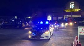 Patroli malam yang dilakukan jajaran Polres Lombok Tengah. (humas polres loteng)