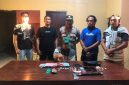 Polisi menangkap terduga pengedar sabu di Kabupaten Bima. (humas polres bima)