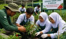 Gubernur Iqbal Dorong Gerakan Tanam Cabai di Sekolah