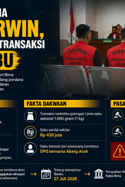Sidang Perdana Koko Erwin, Jaksa Ungkap Transaksi 1 Kg Sabu