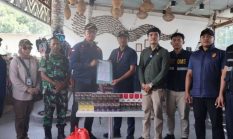 Satgas Gabungan Sita 409 Bungkus Rokok Ilegal di Gili Air