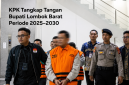 Bupati LAZ saat ditahan KPK.