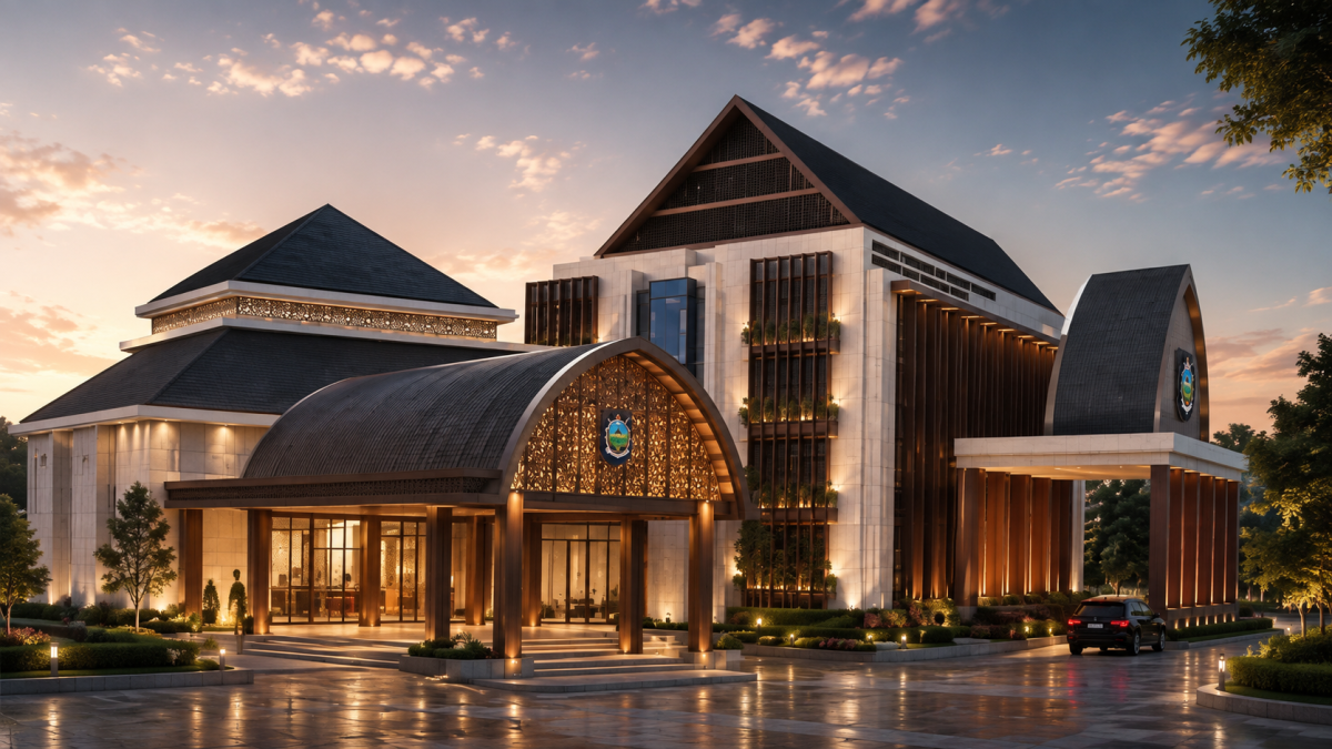 Ilustrasi desain gedung DPRD NTB.