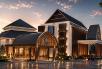 Ilustrasi desain gedung DPRD NTB.
