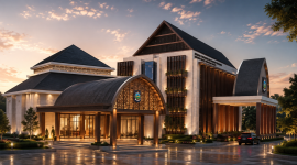 Ilustrasi desain gedung DPRD NTB.