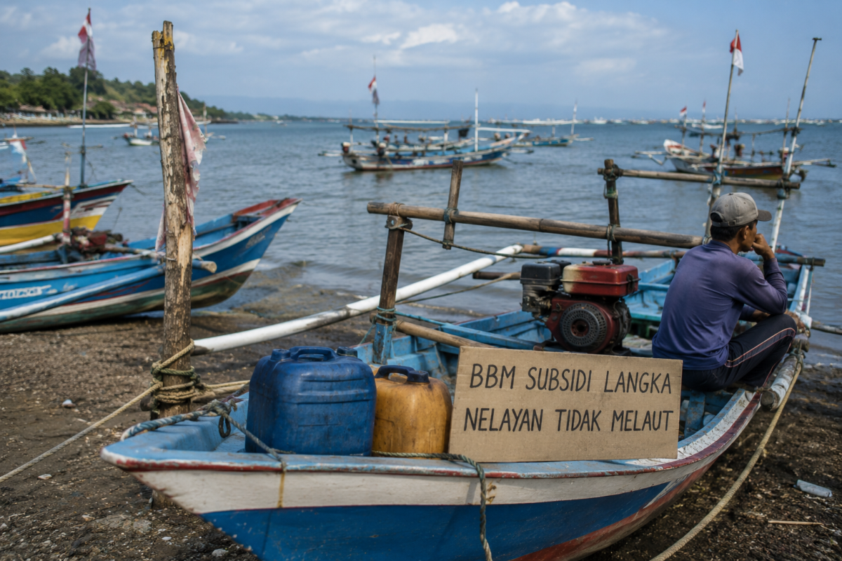Ilustrasi nelayan.