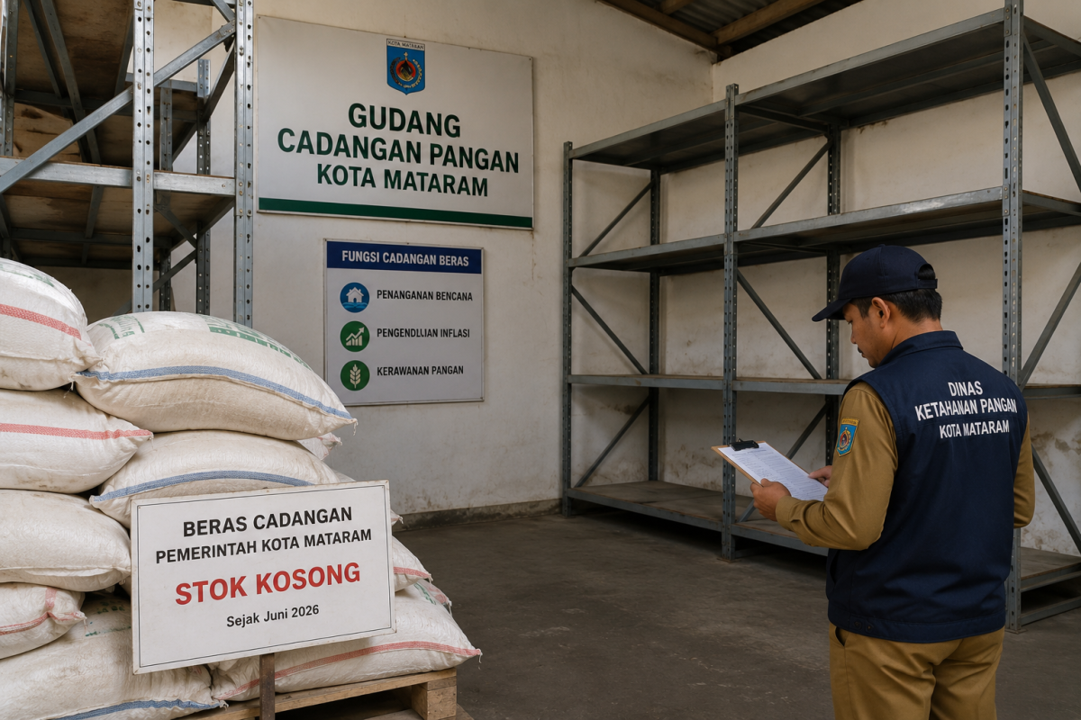 Ilustrasi gudang beras