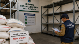 Ilustrasi gudang beras