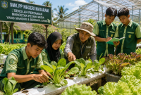 Ilustrasi petani muda