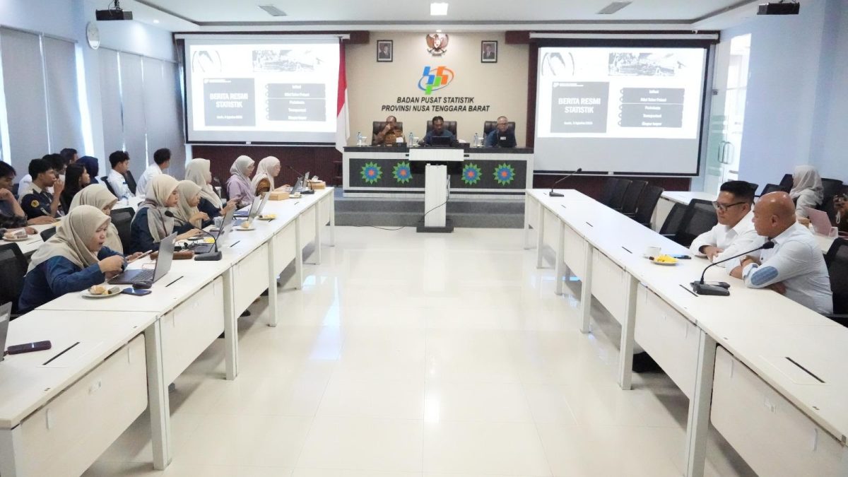 BPS NTB merilis progres ekspor NTB pada semester I 2026.