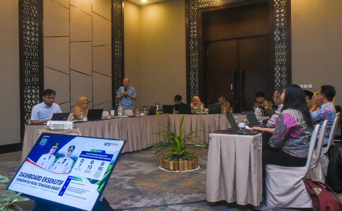 FGD mengenai dashboard eksekutif Pemprov NTB.