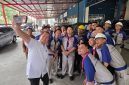 Gubernur NTB bersama siswa SMK di Batam.