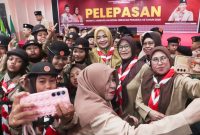 Wagub NTB berfoto bersama peserta Jamnas asal NTB.