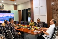 Audiensi Gubernur Iqbal bersama Danlanal Mataram.