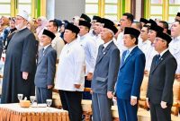 Presiden Prabowo Subianto menghadiri Resepsi Kesyukuran 100 Tahun Pondok Modern Darussalam Gontor (PMDG) yang digelar di Balai Pertemuan Pondok Modern (BPPM), Pondok Modern Darussalam Gontor Putra Kampus Pusat, Kabupaten Ponorogo, Provinsi Jawa Timur, pada Sabtu, 19 September 2026. Foto: BPMI Setpres/Laily Rachev