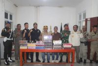 Barang bukti rokok ilegal yang diamankan Satpol PP Kota Bima.
