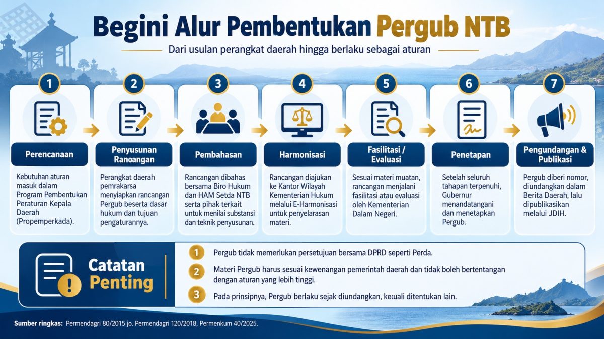 Ilustrasi alur pembuatan pergub.