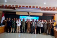 Kegiatan simulasi penanggulangan bencana yang digelar BPBD NTB.