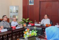 Rapat koordinasi terkait konflik lahan agraria Karang Sidemen dan Lantan.
