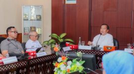 Rapat koordinasi terkait konflik lahan agraria Karang Sidemen dan Lantan.