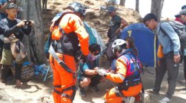 Evakuasi pendaki di Gunung Rinjani