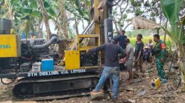 Pembangunan sumur bor oleh Satgas TMMD Kodim Lombok Tengah.